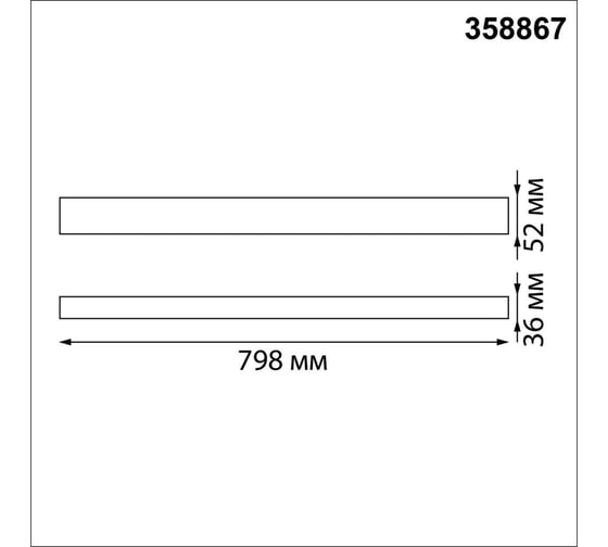 Накладной/подвесной светодиодный светильник NOVOTECH LED 30W ITER 3588 358867
