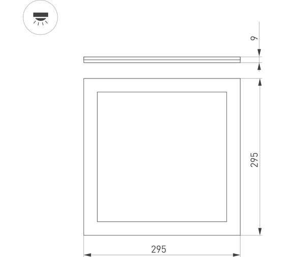 Светильник Arlight DL-INTENSO-S300x300-18W Warm3000 036229
