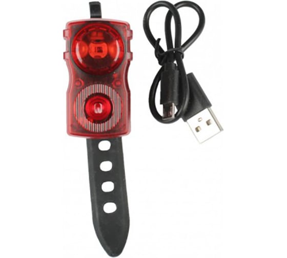 Задняя фара KLONK, 2 диода 0.5 Вт, micro USB, LiPo 3,7 V/ 500 mAh, 11932 1