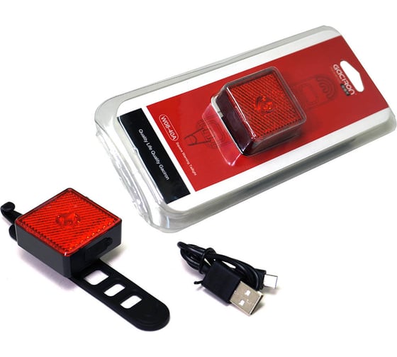 Задний фонарь GACIRON W08-40A 40lm, 1диод, автомат, встроенный Li-аккум 680mAh H000015904 1