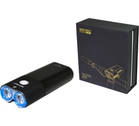 Передний фонарь GACIRON V9D-1800 1800lm, 2диода, 4режима, встроенный Li-аккум 6700mAh H000015911