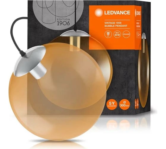 Потолочный светильник LEDVANCE 1906 BUBBLE PENDANT 300x1215 Золотистый без лампы 4058075217386