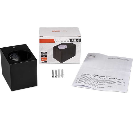 Светильник JazzwayPDL-S 72080 GU10-1 под лампу GU10 BL 230В IP65 фасадный 5039971