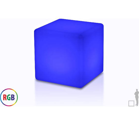 Напольный светильник Jellymoon куб 30 см с разноцветным свечением RUS JMC 30 CM 1