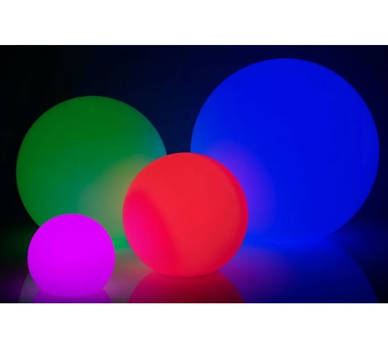 Уличный светильник Jellymoon шар 80 см с разноцветным свечением RUS JM 80 CM