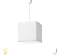 Подвесной светильник Jellymoon куб 40 см с белым свечением RUS JMCS 40 W