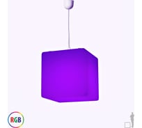 Подвесной светильник Jellymoon куб 40 см с разноцветным свечением RUS JMCS 40 RGB