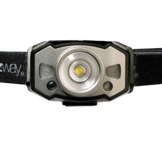 Аккумуляторный налобный фонарь Jazzway  AccuH1-L5WZ-bk zoom LED 5Вт + 2хRED SMD IP54 5 режимов: 100проц. 180лм 3.5ч/50проц. 110лм 5.5ч/30проц. 65лм 15ч/красн. 28ч/мигающ. красн. 12ч аккум. 0.8А.ч управл. жестами черн./сер. 5036642