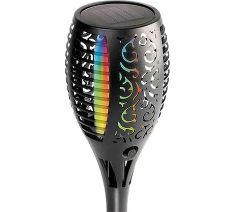 Светодиодный светильник ФАZА SLR-S11-RGB садовый эффект факела 33LED 58см IP44 (3 варианта установки) солнечная батарея 5040823