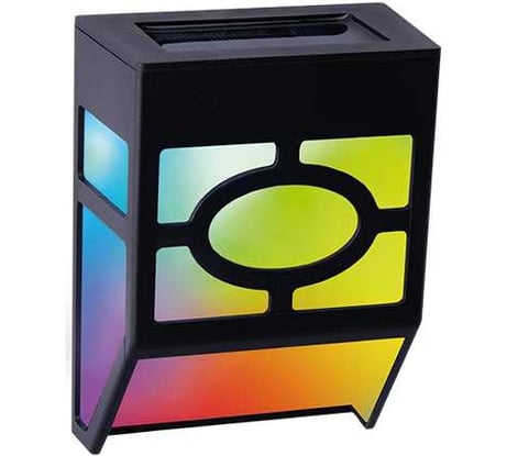 Светодиодный светильник ФАZА на солнечной батарее SLR-W06-RGB настенный IP44 5040793