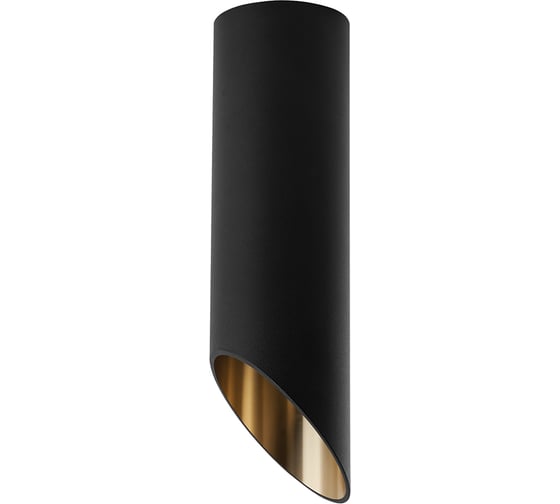 Потолочный светильник FERON ML182 Barrel tilt MR16 35W 230V, черный, золото 48039 1