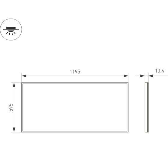 Панель IM-600x1200A-48W White Arlight 0231581