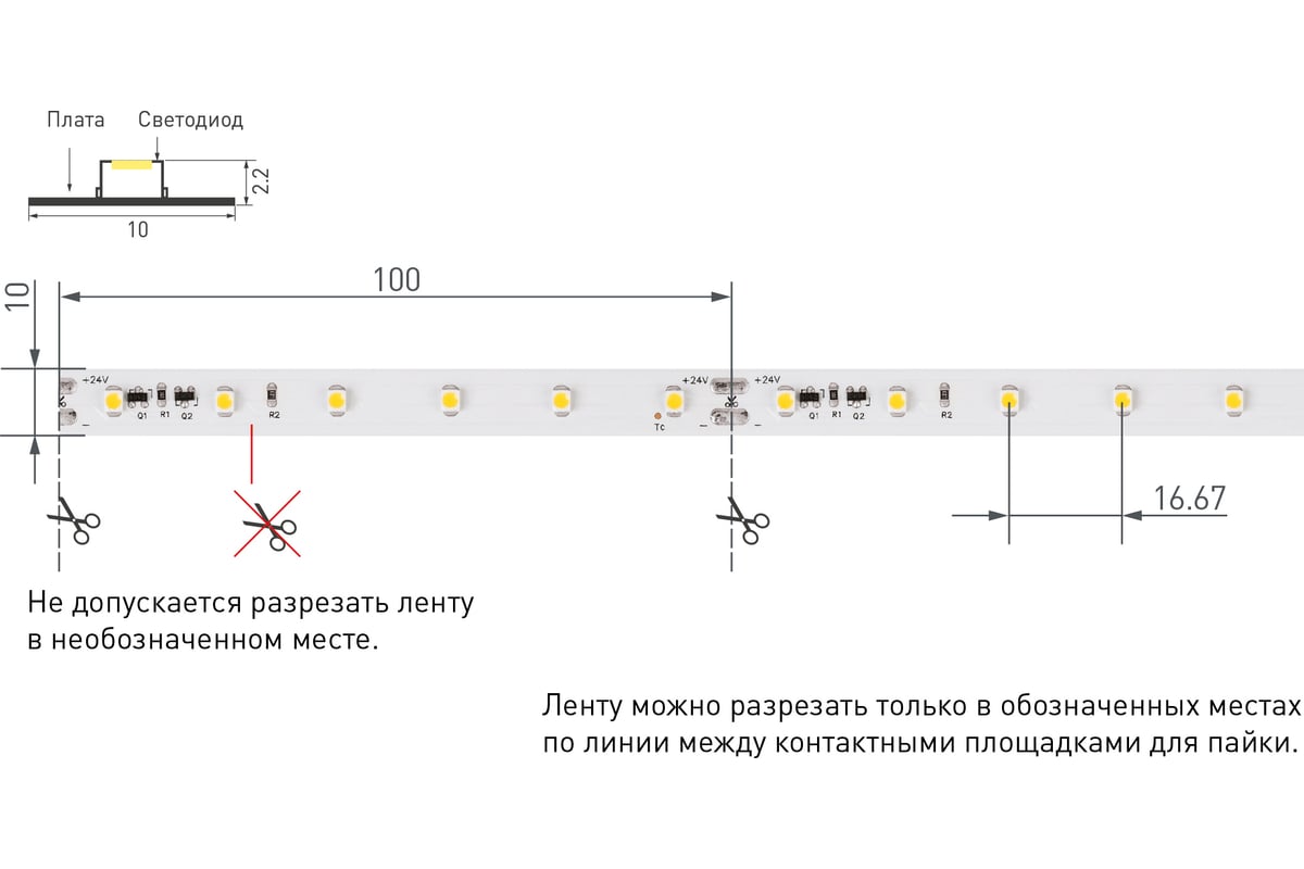 Светодиодная лента чертеж