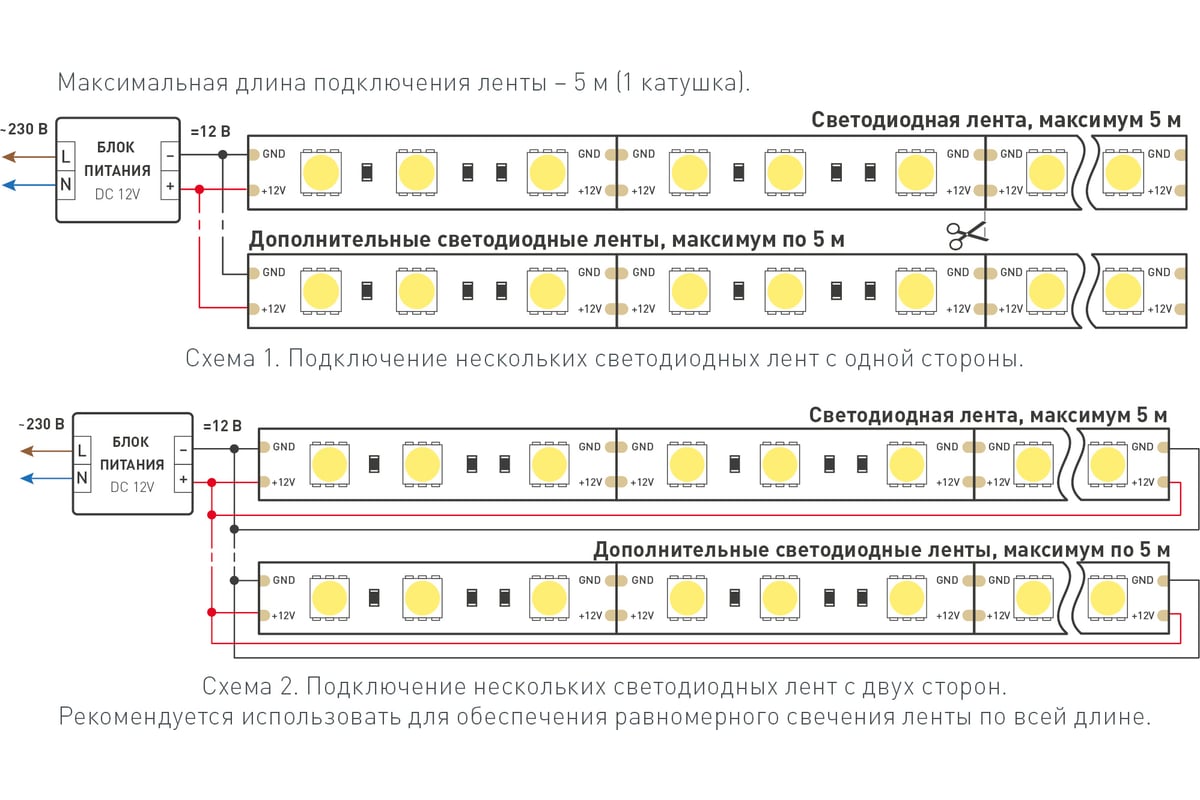 Светодиоды схема подключения