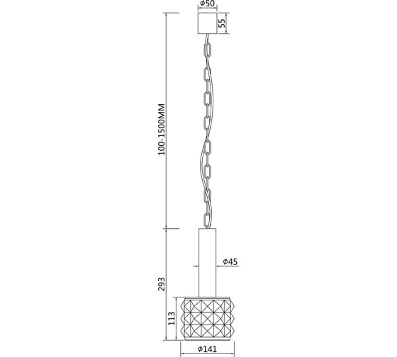 Подвесной светильник MAYTONI Rock Me 1хE14x40 W MOD027PL-01N