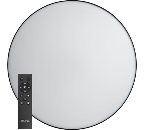 Светодиодный управляемый светильник FERON AL6200 Simple matte тарелка 165W 3000К-6500K черный 48068