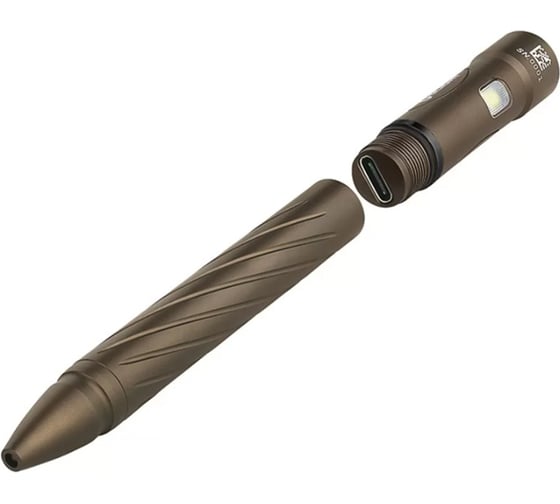 Тактическая ручка-фонарь Olight Open 2 Desert Tan светодиодная, комплект MV-122360