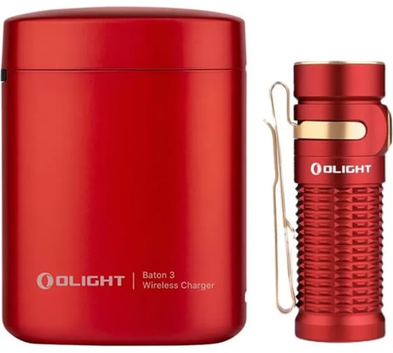 Светодиодный фонарь Olight Baton 3 Red Premium Edition MV-121967