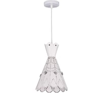 Подвесная люстра De Fran Е27 220В 1x60Вт белый+ кристаллы, SP5-881 WT+WT