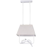 Люстра De Fran Е27 220В 2x60Вт белый "голуби" AP5-1577-2 WT+BR