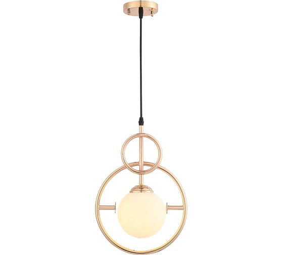 Подвесная люстра De Fran Е27 220В 1x40Вт золото+белый, SP-1610 FGD+WT 1