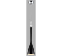 Подвесная люстра De Fran E27 220В 1x60Вт хром, стекло черное, SP1-0957-1CHBK