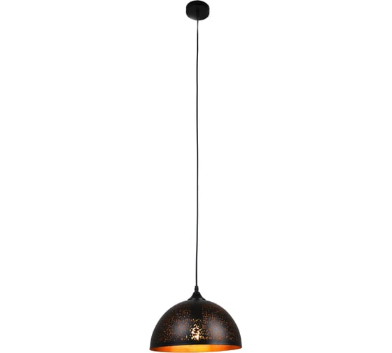 Подвесная люстра De Fran E27 220В 1x60Вт металл черный + золото, SP -0802
