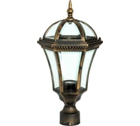 Садово-парковый светильник De Fran Е27 60Вт IP44 черненое золото, EL-640P1 bg
