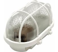 Накладной светильник ЮПИТЕР овал решетка 60 Вт IP53 белый JP1302-06