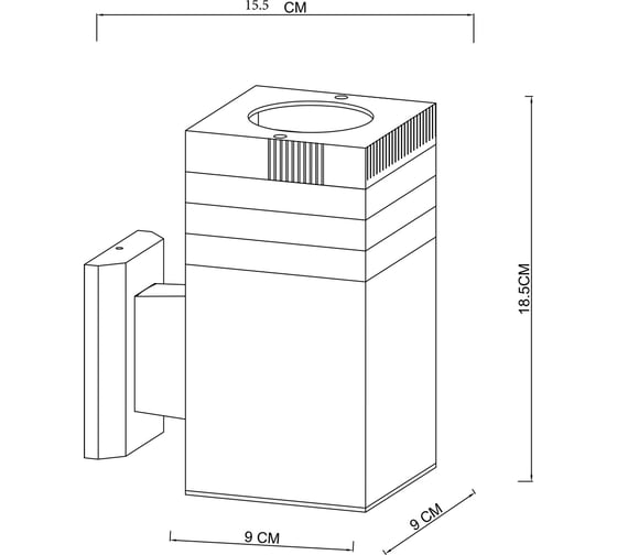 Уличный светильник ARTE LAMP HADAR A4421AL-1BK