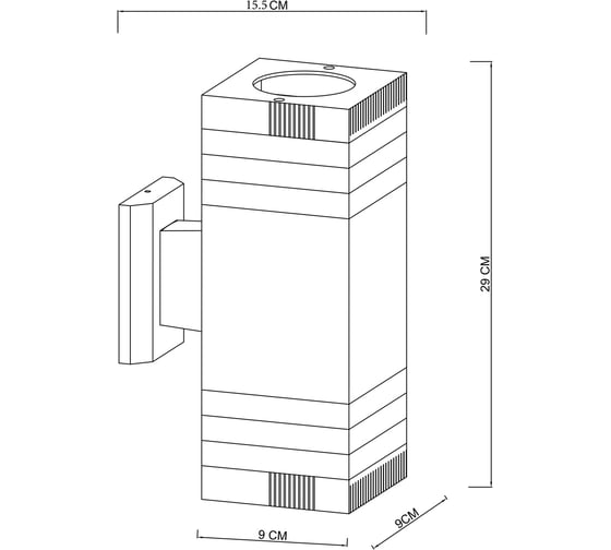 Уличный светильник ARTE LAMP HADAR A4421AL-2BK