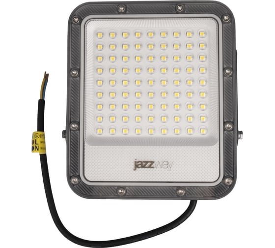 Светодиодный прожектор Jazzway PFL-S4 50Вт 6500К IP65 80град. ДО с линзовым модулем 5036420