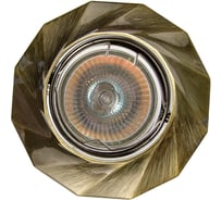 Встраиваемый светильник De Fran MR16 зеленое античное золото, FT 331 GAB