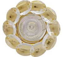 Встраиваемый светильник De Fran MR16 золото+прозрачные кристаллы, FT 499 GCL