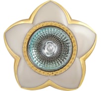 Встраиваемый светильник De Fran MR16 перламутровый никель+золото, SD-106 EA