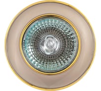 Встраиваемый светильник De Fran MR16 перламутровый никель+золото, SD-123 EA