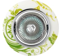 Встраиваемый светильник De Fran MR16 хром+зеленый, FT 828