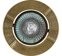 Встраиваемый светильник De Fran MR16, зеленое античное золото, FT 158 GAB