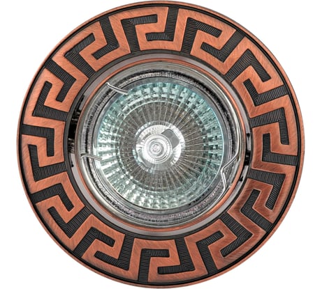 Встраиваемый светильник De Fran MR16, красное античное золото, FT 116A RAB