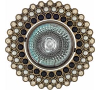 Встраиваемый светильник De Fran MR16 бронза+жемчуг и стразы, FT 233 GAB