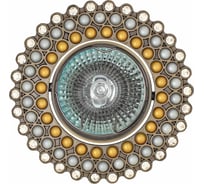 Встраиваемый светильник De Fran MR16 бронза+жемчуг и стразы, FT 230 GAB