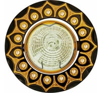 Встраиваемый светильник De Fran MR16 графит+золото со стразами, FT 198 GUG