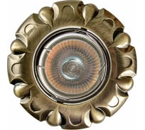 Встраиваемый светильник De Fran MR16 зеленое античное золото, FT 330 GAB