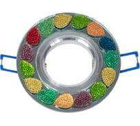 Встраиваемый светильник De Fran MR16 зеркальный+ягодный микс, FT 500