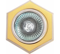 Встраиваемый светильник De Fran MR16 сатин-золото+хром, 16172 DQ