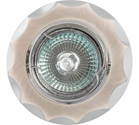 Встраиваемый светильник De Fran MR16 сатин-серебро+хром, FT 152AK SCH