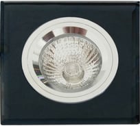 Встраиваемый светильник De Fran MR16 зеркальный черный серебро, FT 848x1 MS b