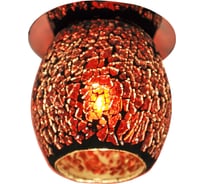 Встраиваемый светильник De Fran G9 мозаика хром+черно-красный, FT 867 br