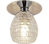 Встраиваемый светильник De Fran G9 хром прозрачное стекло, FT 9266