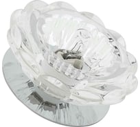 Встраиваемый светильник De Fran G9 хром прозрачный, FT 9272